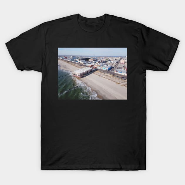 Ocean City New Jersey 9th Street Music Pier T-Shirt by PugDronePhotos